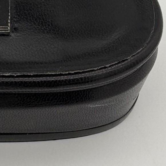 J. Renee Black Open Toe Strappy/Mesh Sandal with Elastic Heel Strap; Size 9.5 - Picture 12 of 12